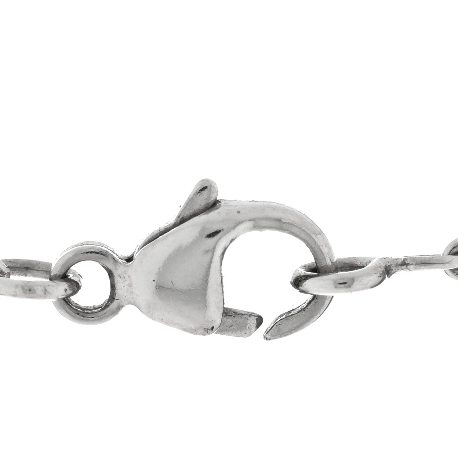Hermes Palladium Mini Pop H Pendant Necklace White 4 of 6