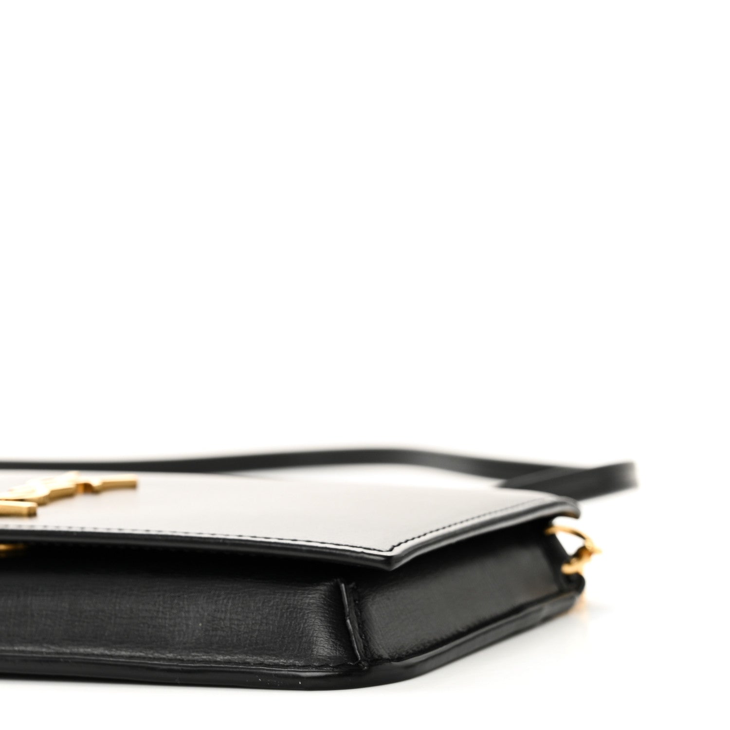 Saint Laurent Smooth Calfskin Monogram Phone Holder Crossbody Black 9 of 10