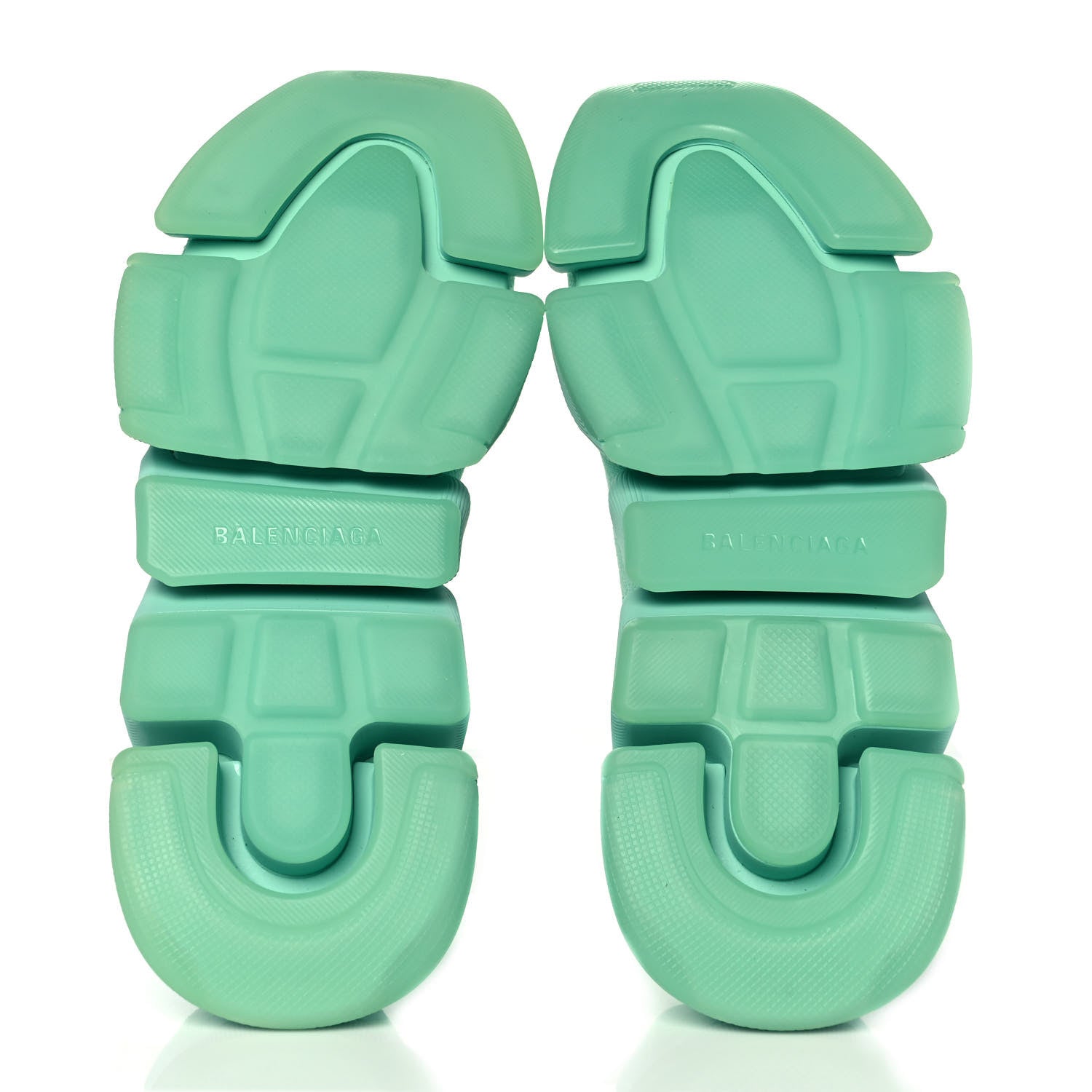 Balenciaga Technical 3D Recycled Knit Womens Speed 2.0 Transparent Sole Sneakers 41 Mint 5 of 8
