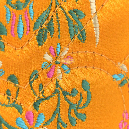 Gucci Jacquard Matelasse Floral Medium GG Marmont Shoulder Bag Yellow 11 of 12