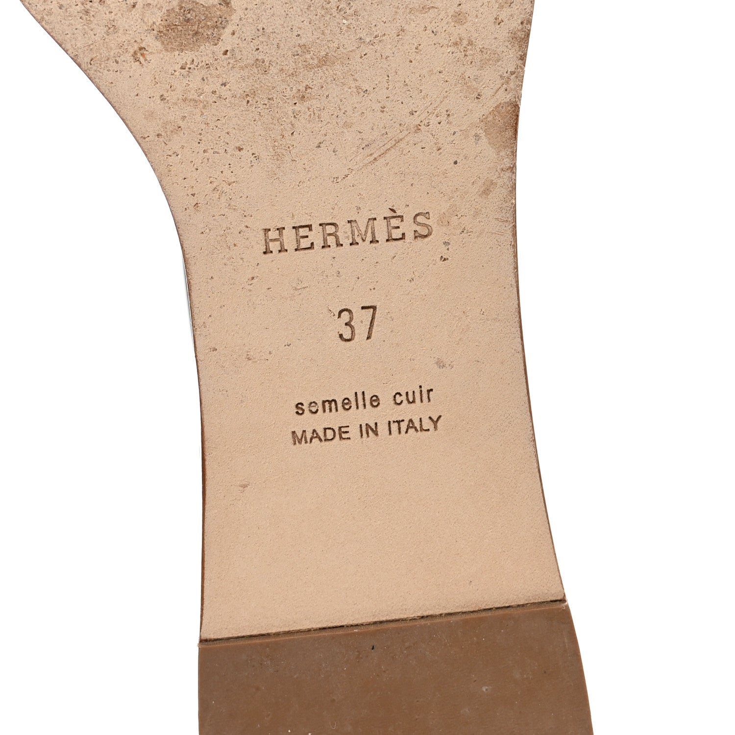 Hermes Calfskin Illusion 35 Sandals 37 Black 7 of 9
