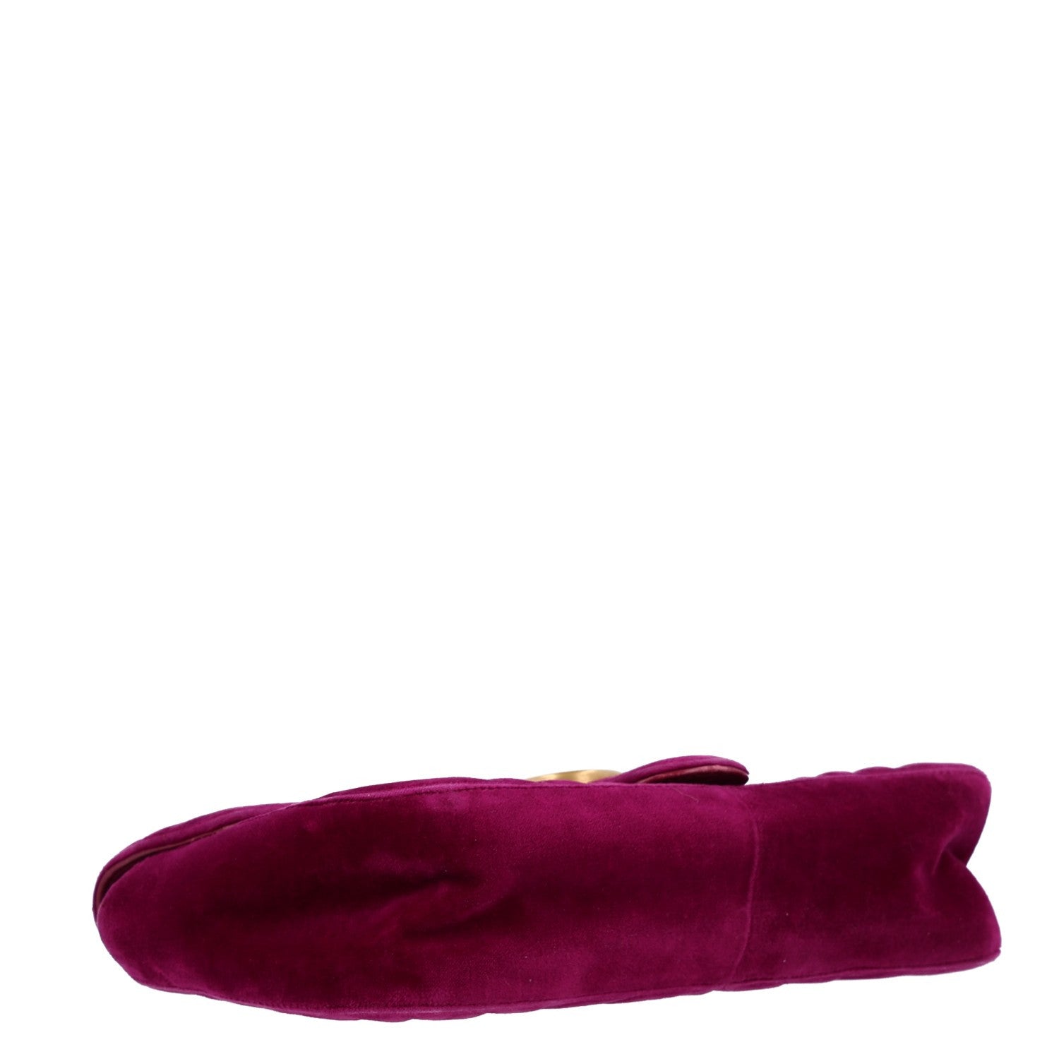 Gucci Velvet Matelasse Medium GG Marmont Shoulder Bag Fuchsia Violet Cyclamen 4 of 11