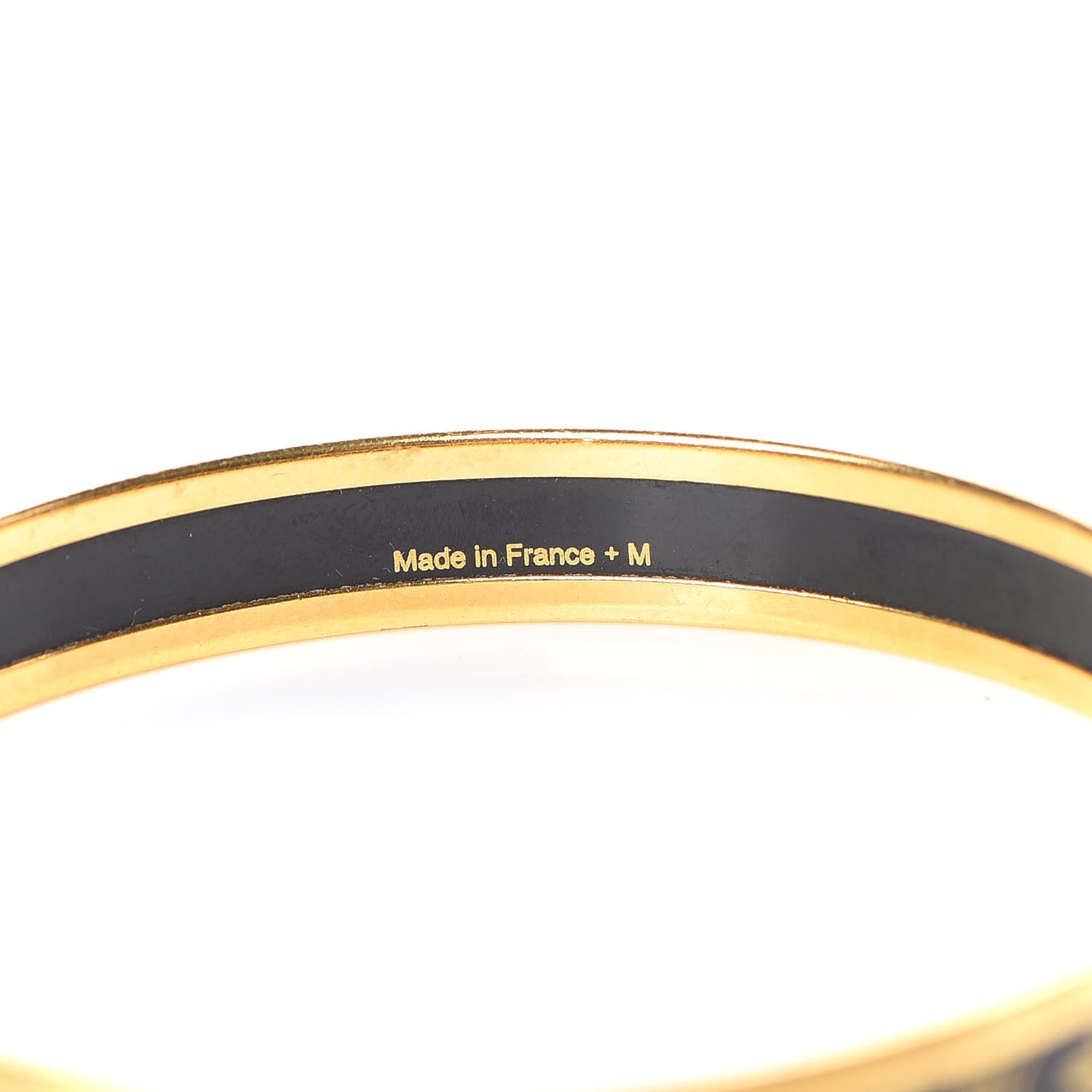 Enamel Printed Grand Apparat Narrow Bracelet 65 Black