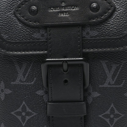 Louis Vuitton Monogram Eclipse Saumur Slingbag Black 7 of 9