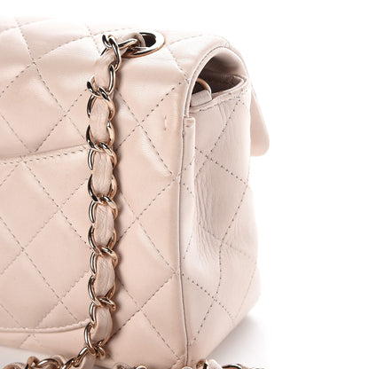 Chanel Lambskin Quilted Mini Rectangular Flap Light Pink 15 of 18