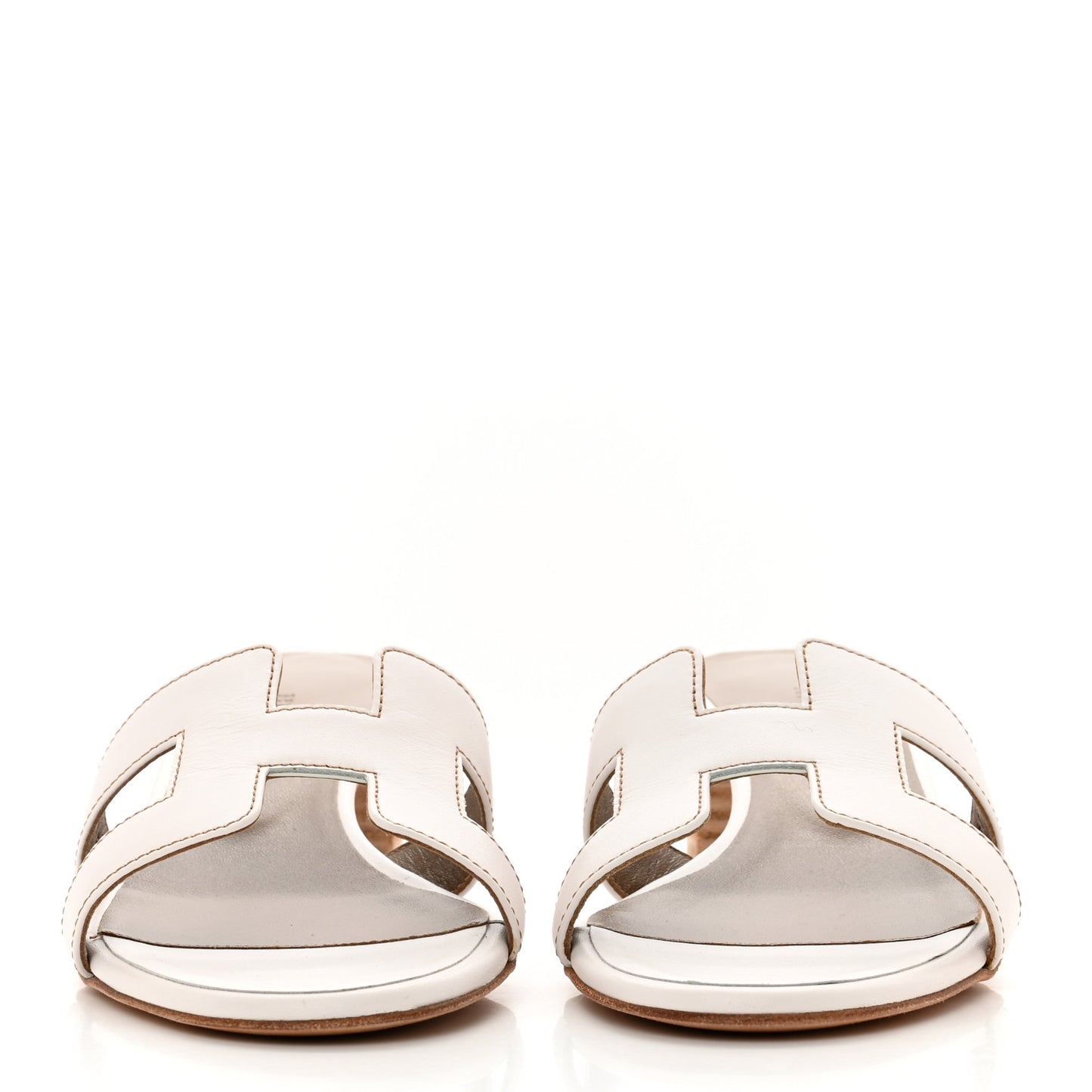 Calfskin Oasis Sandals 35.5 White