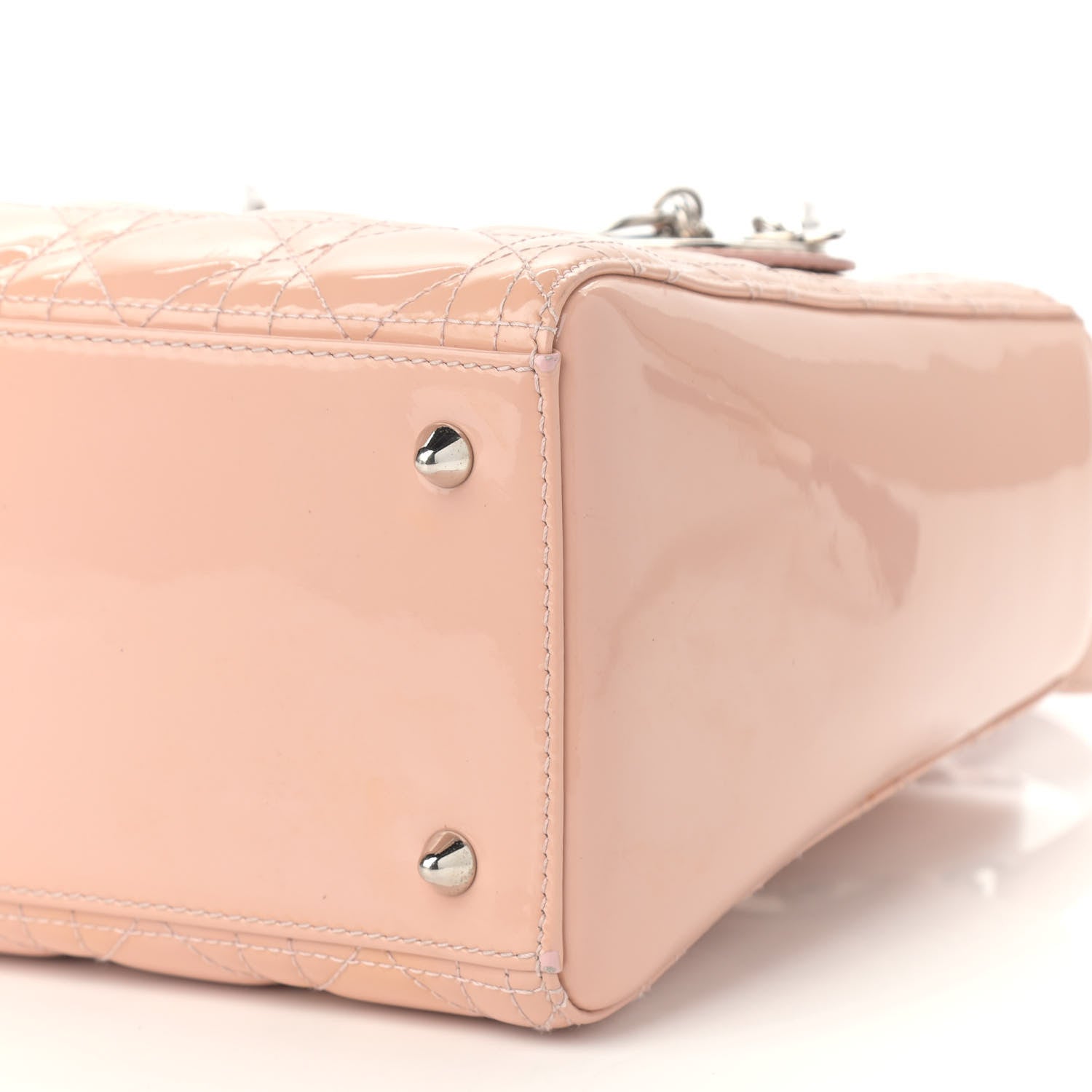 Christian Dior Patent Cannage Medium Lady Dior Pale Pink 10 of 15