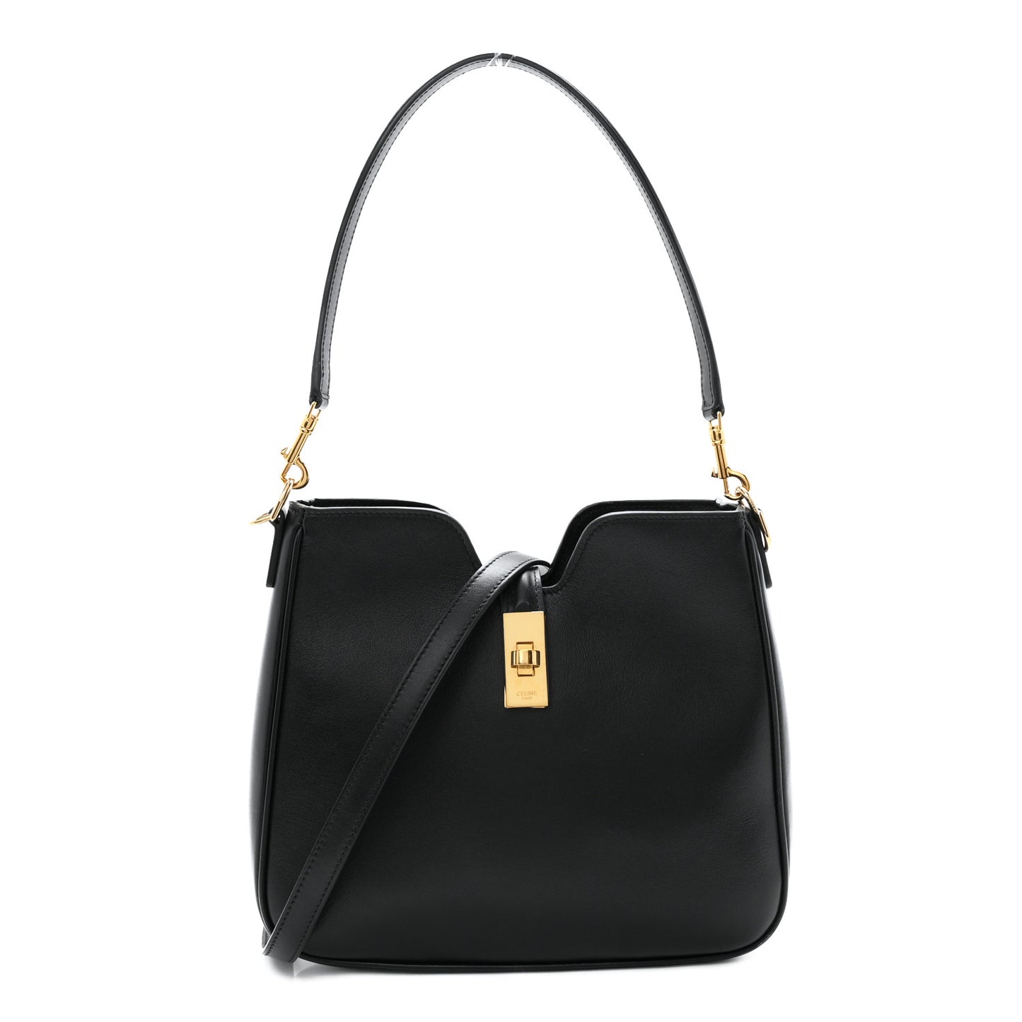 Smooth Calfskin Small Camille 16 Soft Bag Black