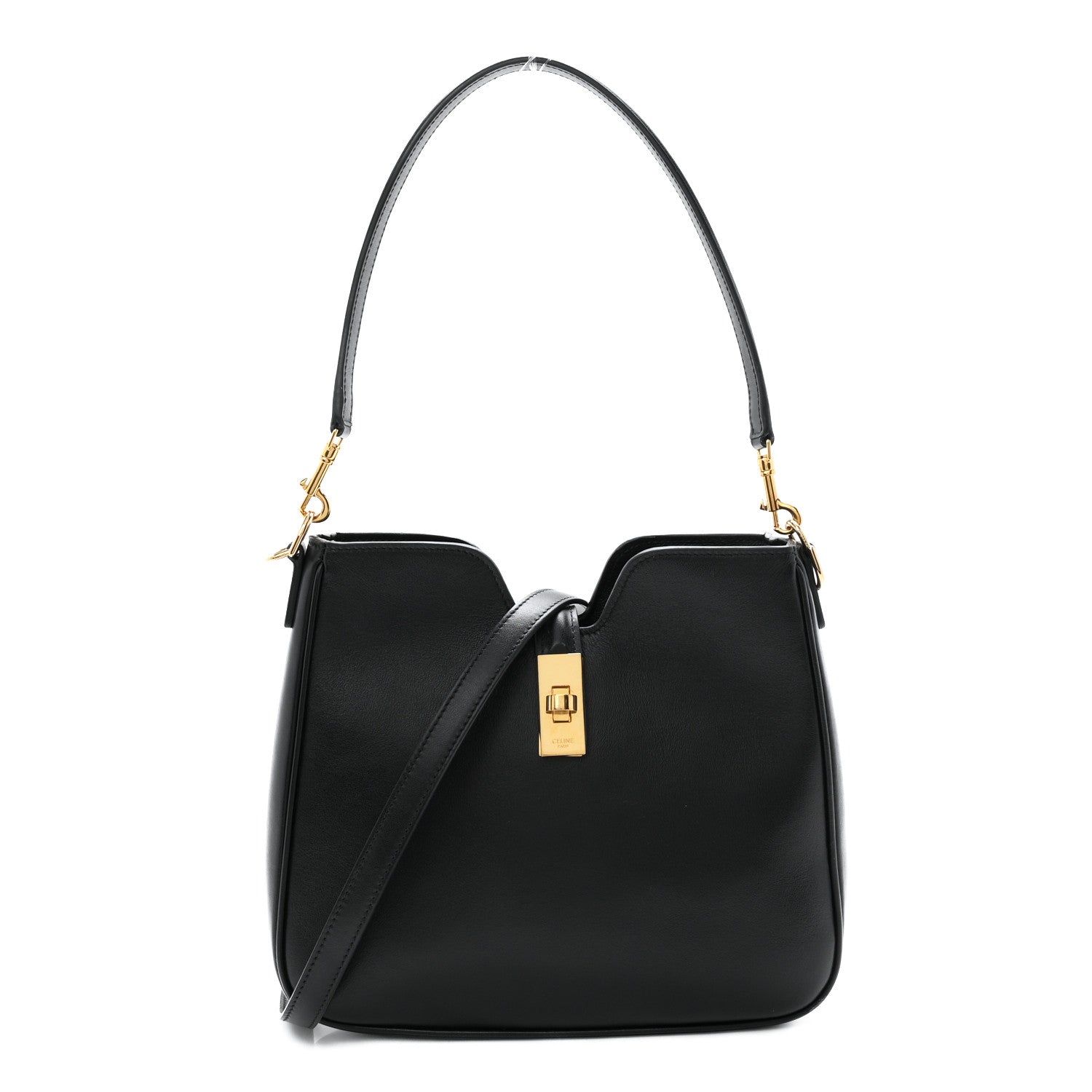 Celine Smooth Calfskin Small Camille 16 Soft Bag Black 1 of 10