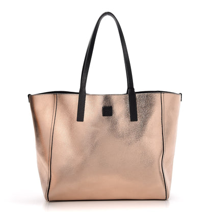 MCM Grained Calfskin Medium Reversible Wandel Tote Black 7 of 11