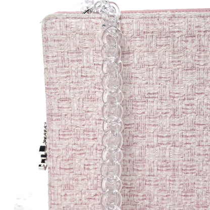 Chanel Tweed Zip Tote Pink White 12 of 12