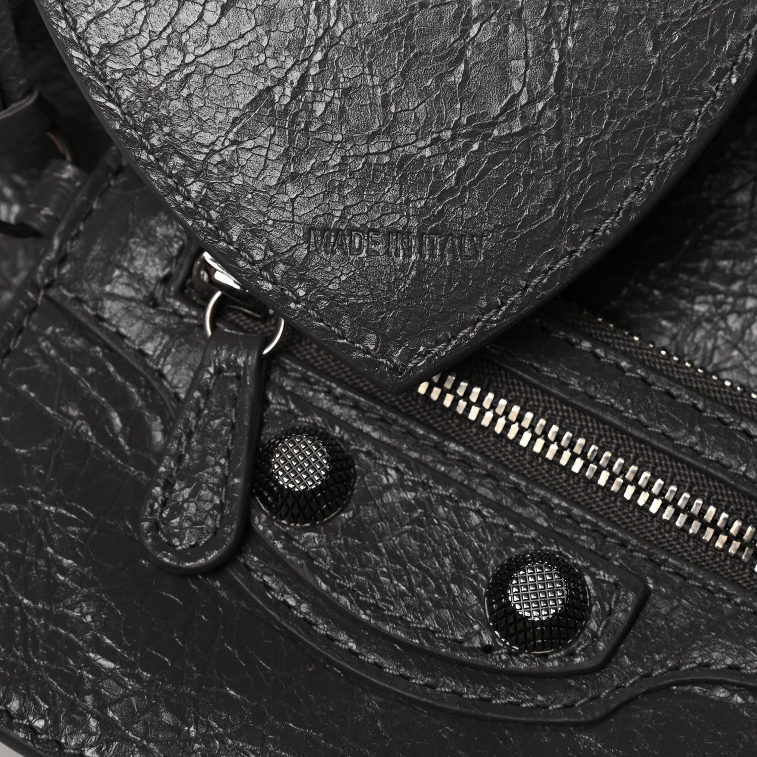 Balenciaga Agneau Arena Le Cagole Shoulder Bag XS Dark Grey 16 of 19