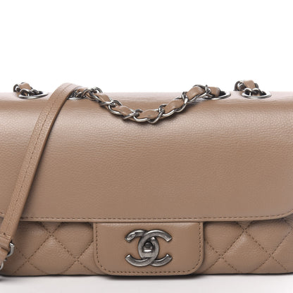 Chanel Caviar All About Flap Bag Beige 8 of 10