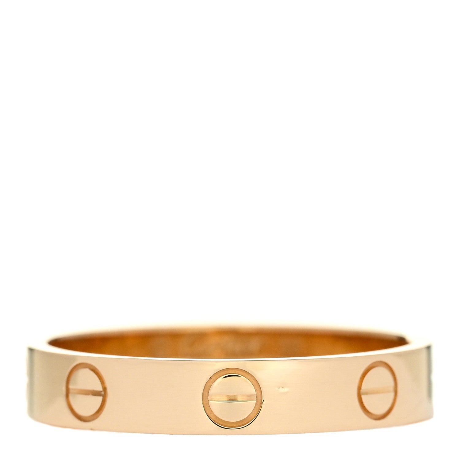 Cartier 18K Yellow Gold 3.5mm LOVE Wedding Band Ring 56 7.75 1 of 6