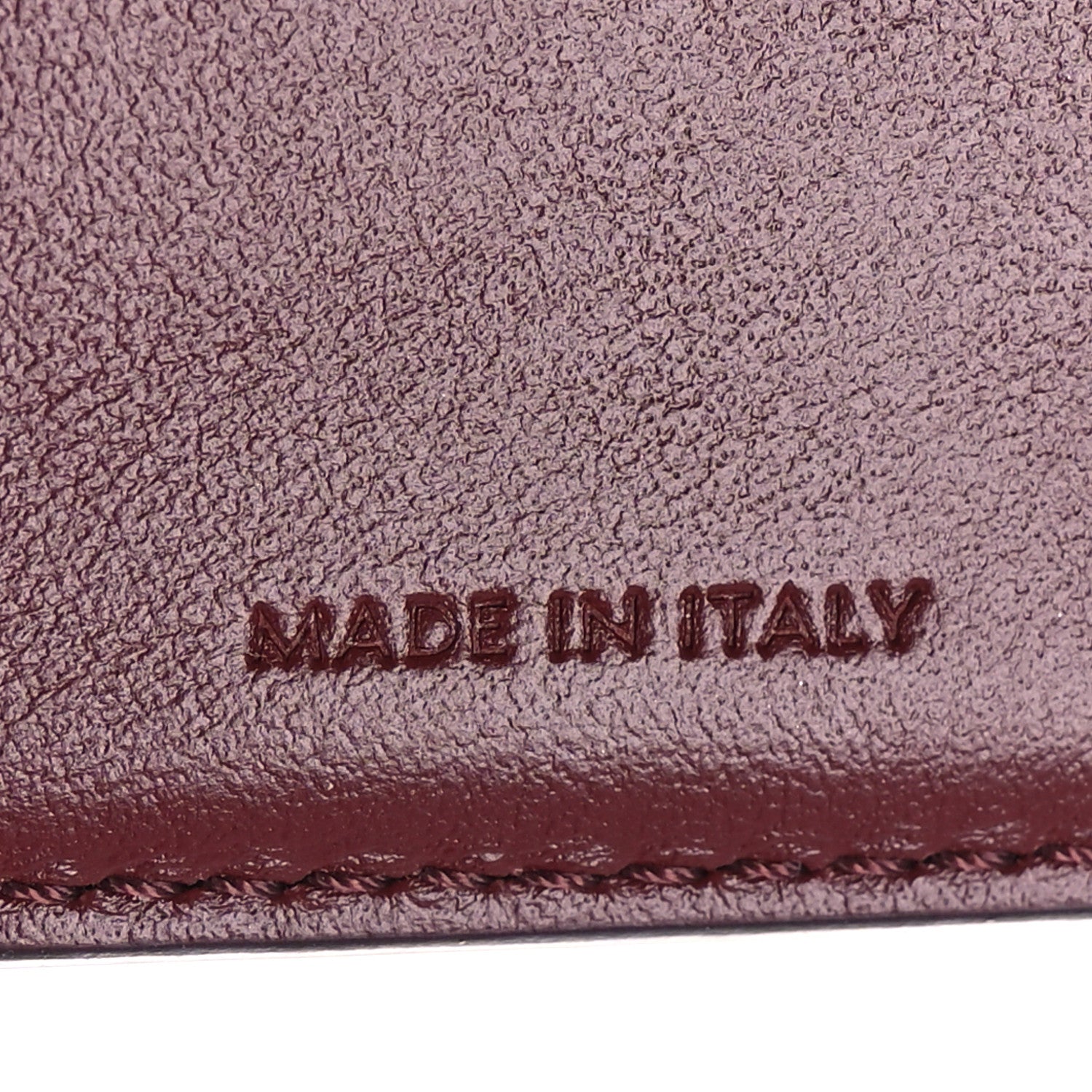 Celine Shiny Calfskin Small Triomphe Wallet Deep Burgundy 8 of 11