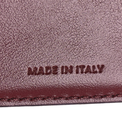 Celine Shiny Calfskin Small Triomphe Wallet Deep Burgundy 8 of 11