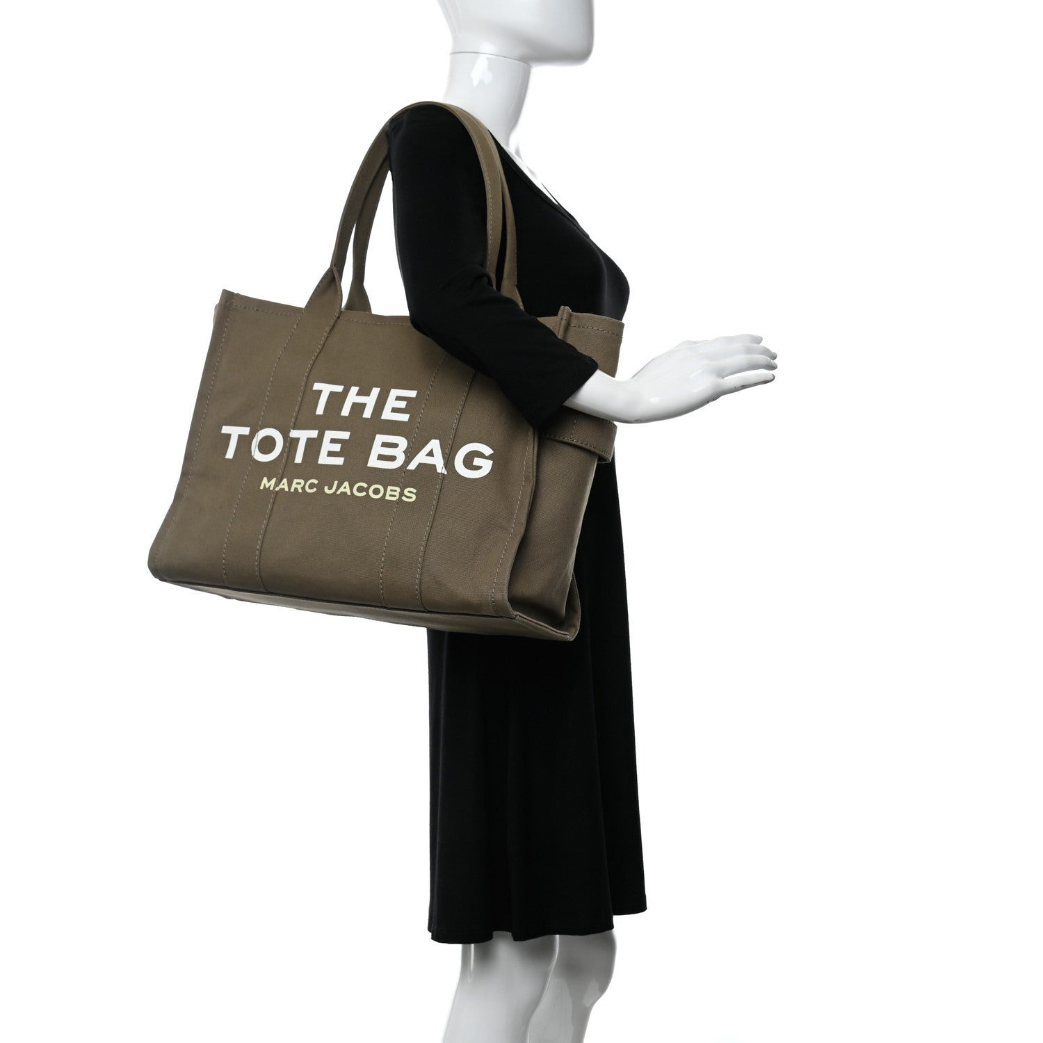Marc Jacobs Canvas Large Summer Tote Bag Slate Green 2 of 10