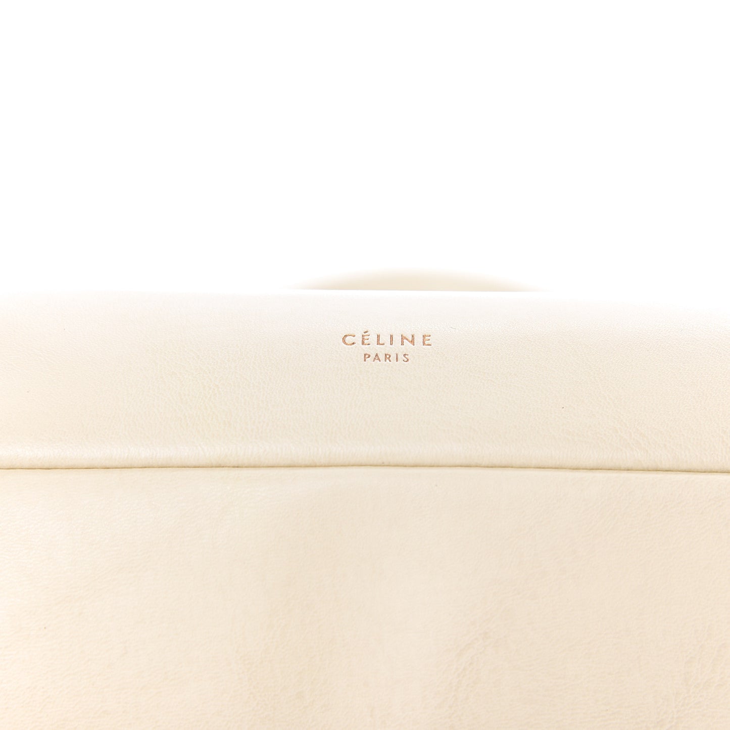 Shiny Calfskin Eyelet Small Top Handle Bag Panna