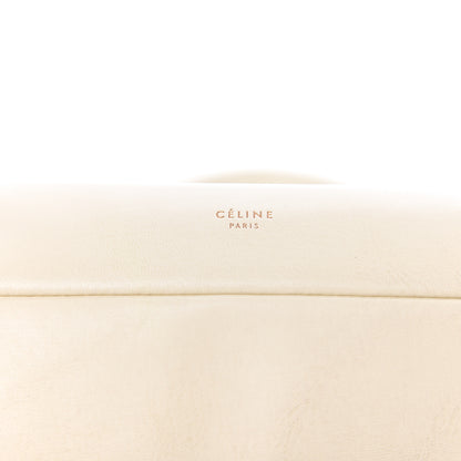 Celine Shiny Calfskin Eyelet Small Top Handle Bag Panna 7 of 11