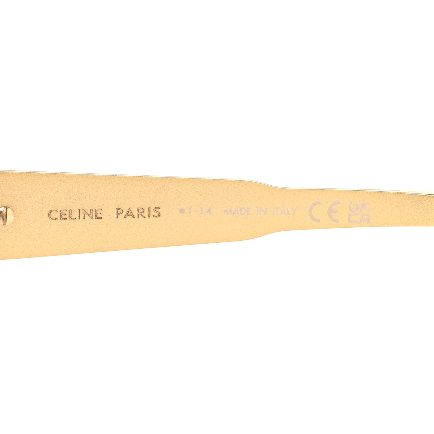 Metal Triomphe 01 Sunglasses CL40235U Gold Green