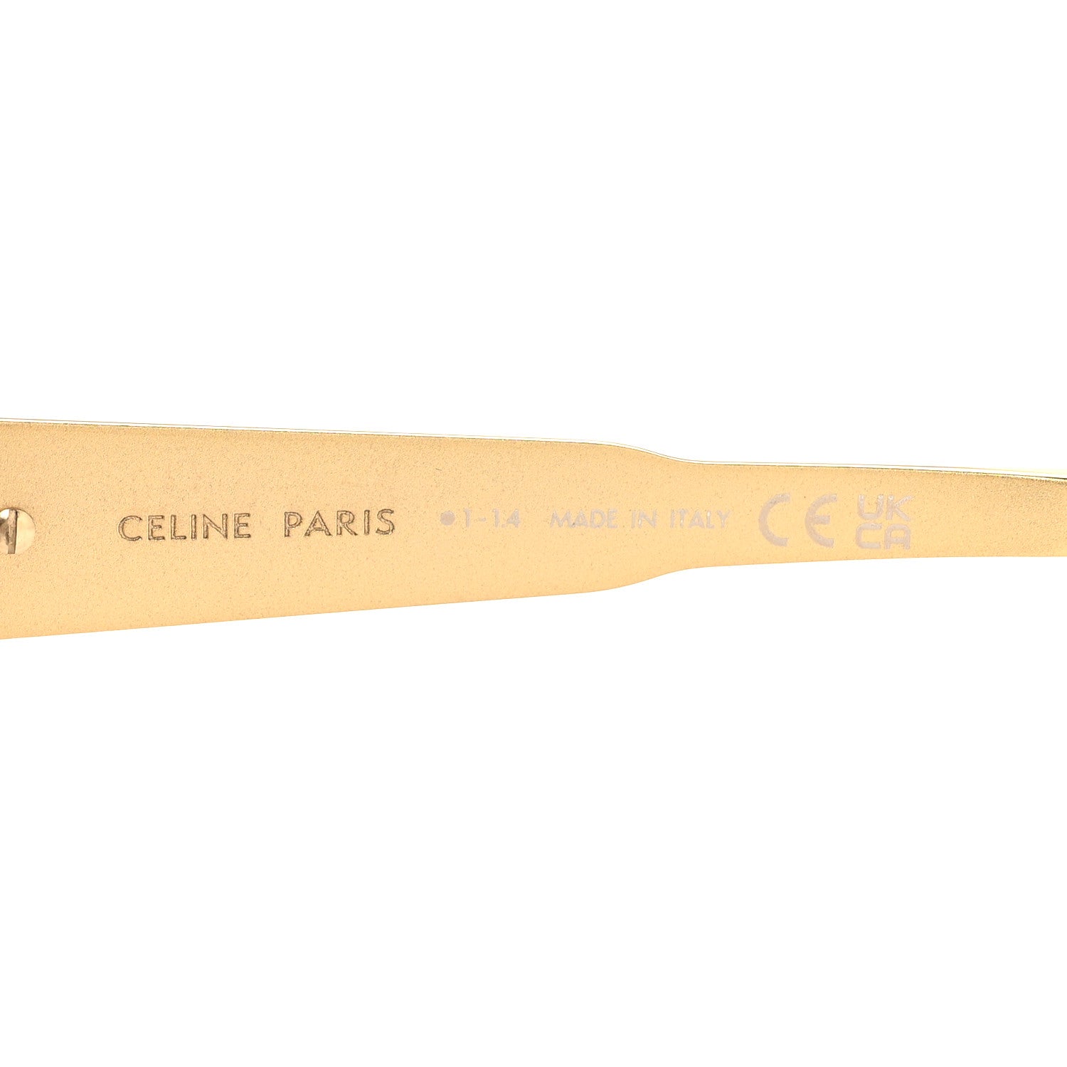 Celine Metal Triomphe 01 Sunglasses CL40235U Gold Green 5 of 7