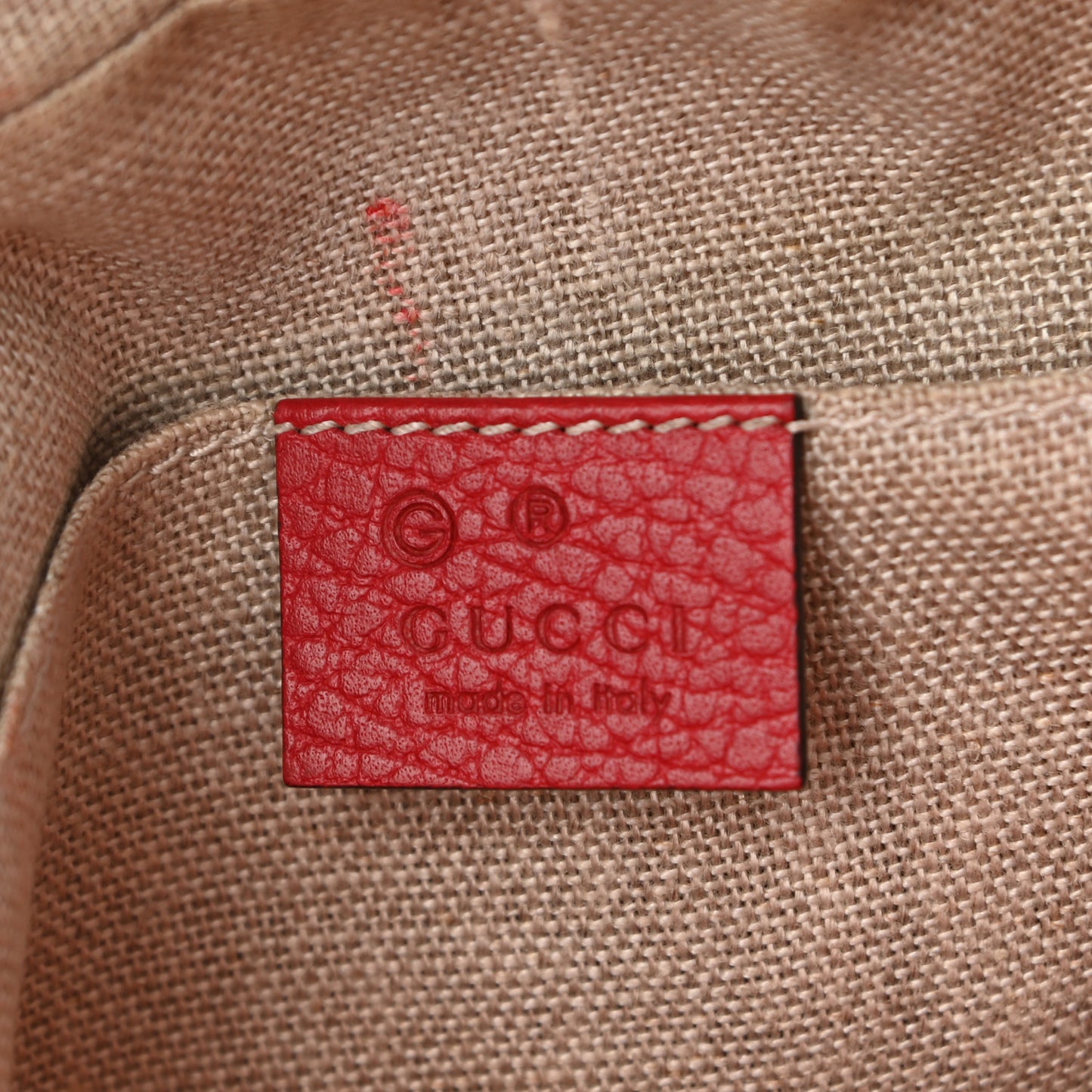 Monogram Mini Bree Messenger Bag Red