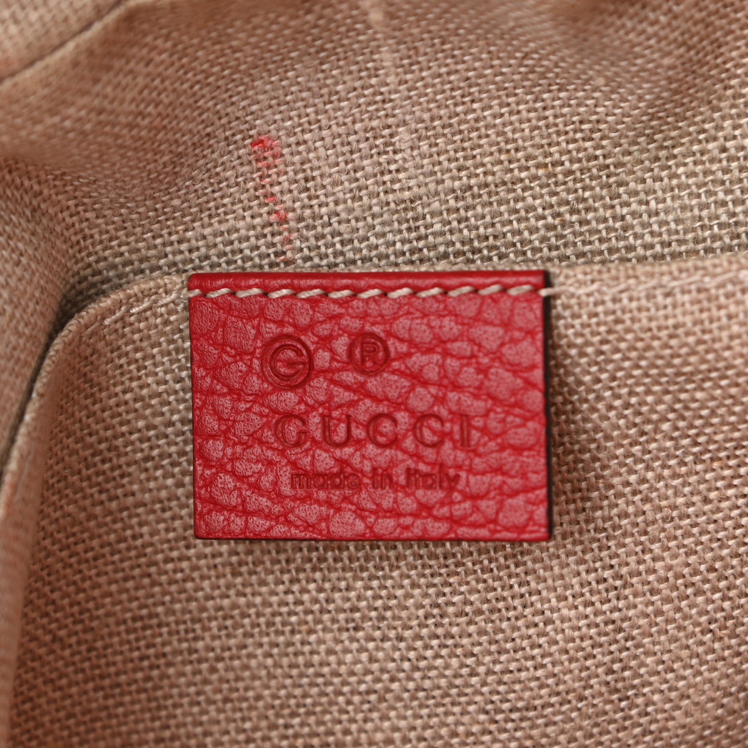 Gucci Monogram Mini Bree Messenger Bag Red 6 of 15