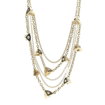 Louis Vuitton Trunkies Strass Necklace Gold 1 of 5