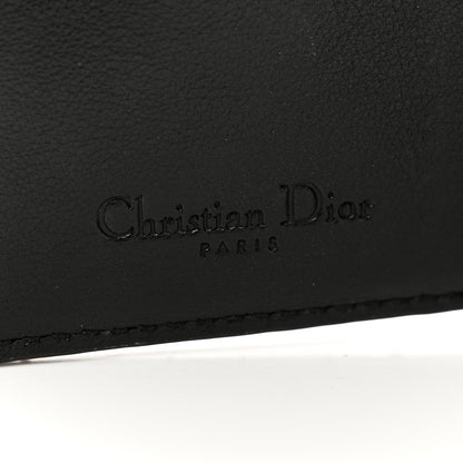 Christian Dior Patent Cannage Small Lady Dior Flap Card Holder Black 6 of 8