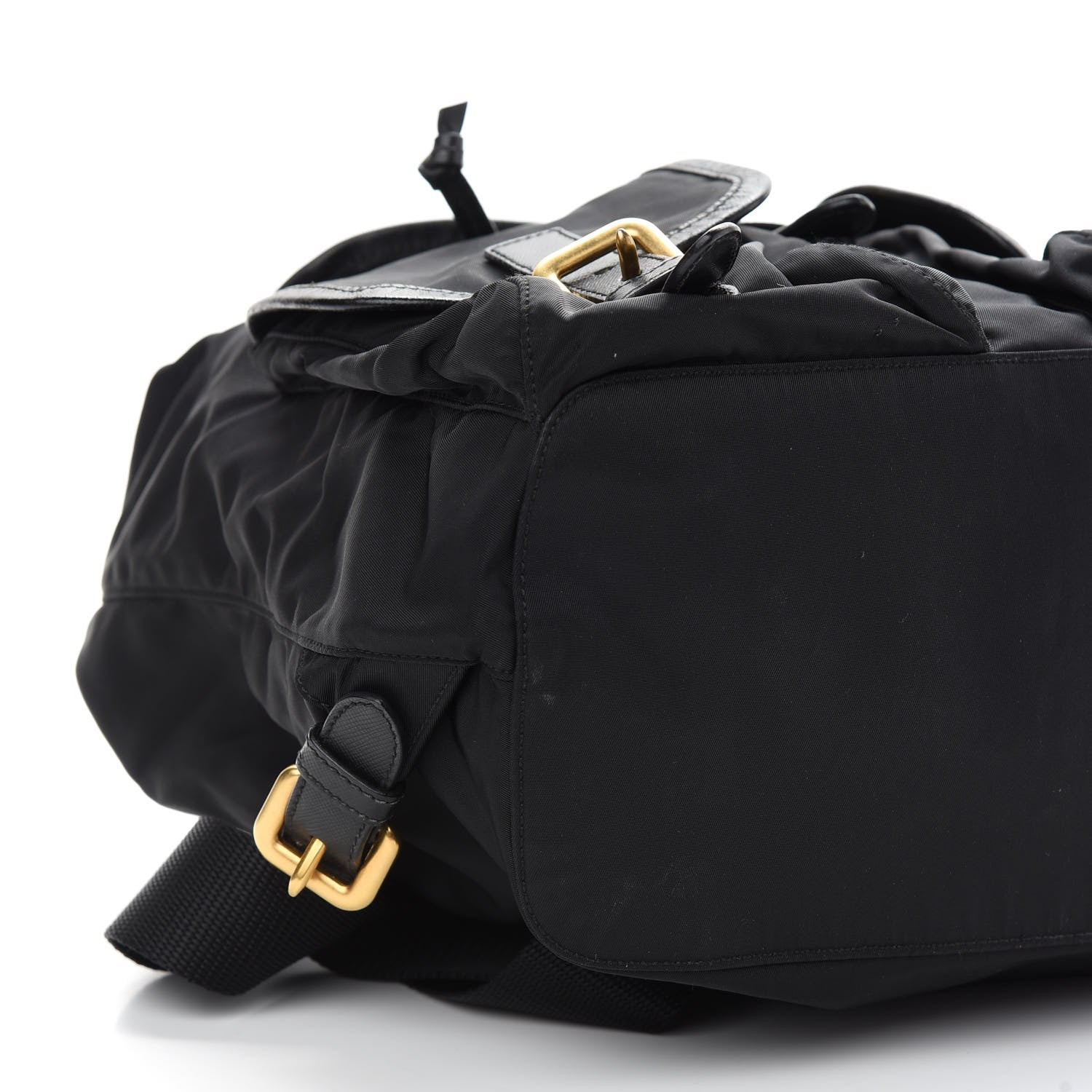 Prada Nylon Vela Saffiano Dragon Backpack Black 7 of 8