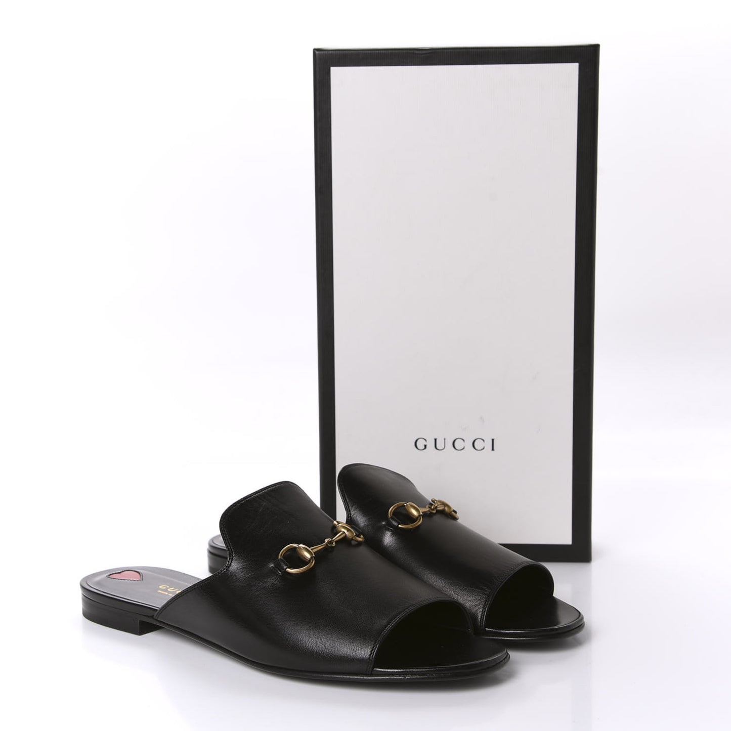 Malaga Kid Horsebit Slide Sandals 40.5 Black