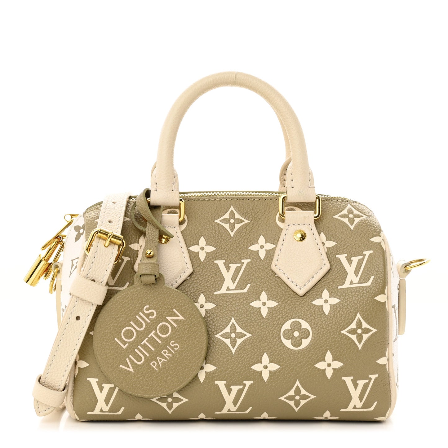 Empreinte Monogram Spring in the City Speedy Bandouliere 20 Kaki Beige Cream