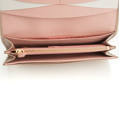 Prada Saffiano Colour Continental Flap Wallet Cammeo Orchidea 5 of 7