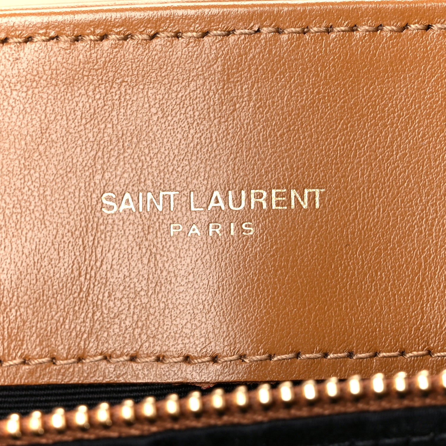 Saint Laurent Calfskin Y Quilted Monogram Medium Loulou Chain Satchel Dark Natural 6 of 12