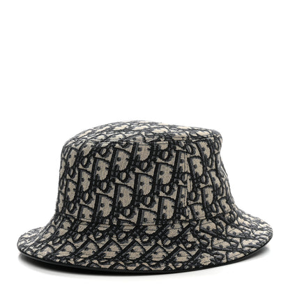 Christian Dior Oblique Jacquard Bucket Hat M Blue 1 of 8