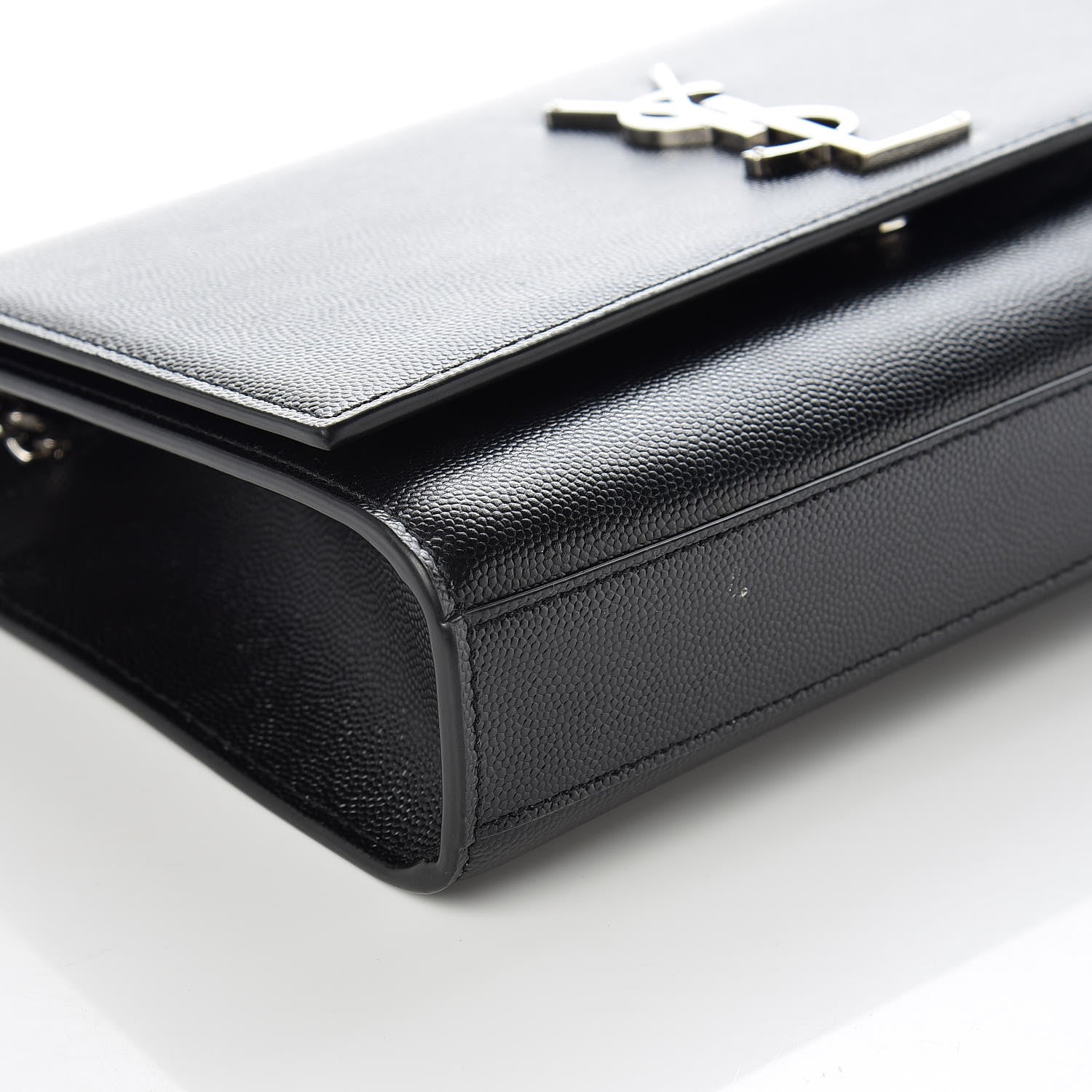 Saint Laurent Grain De Poudre Medium Classic Monogram Kate Satchel Black 5 of 11