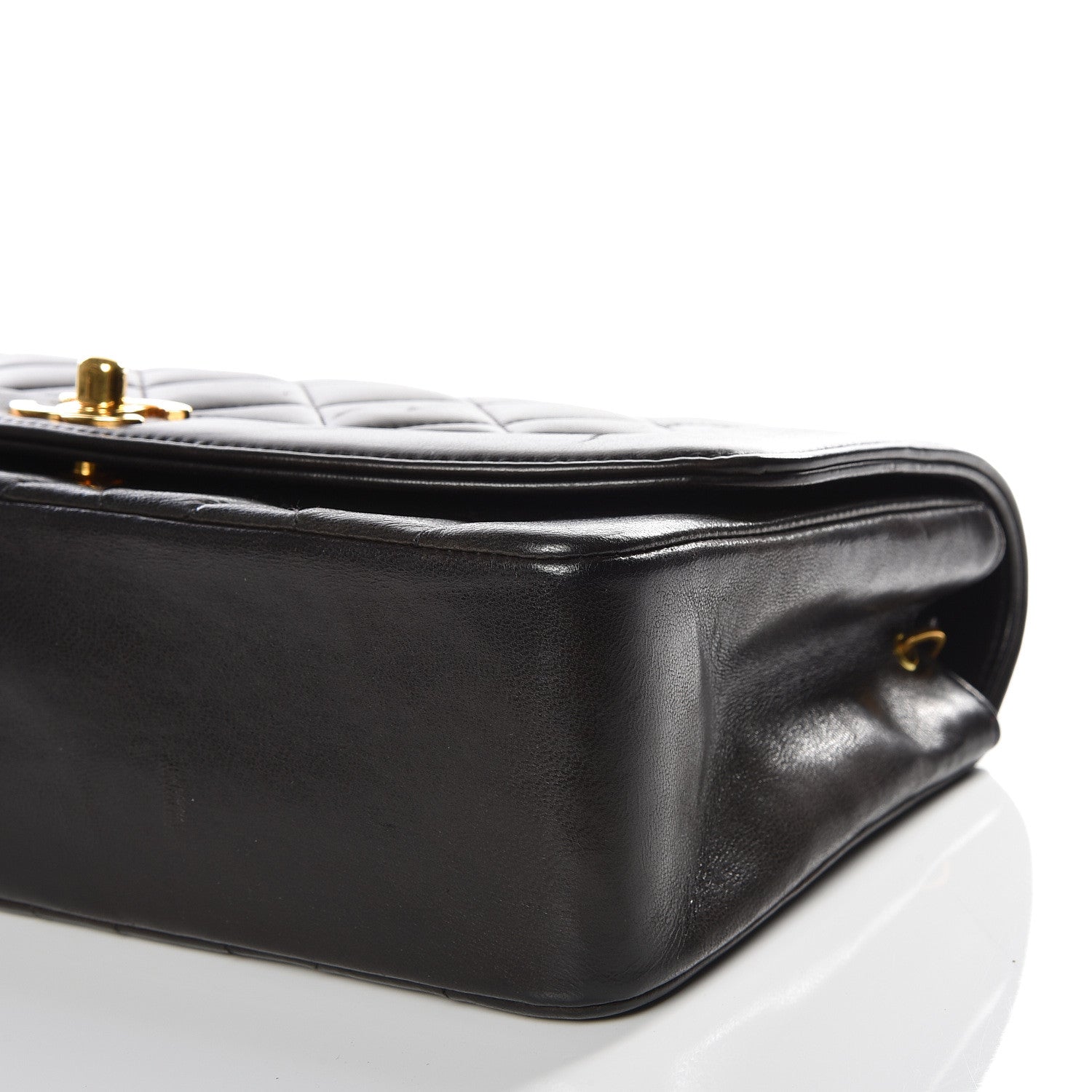 Chanel Lambskin Quilted Medium Single Flap Black 6 of 10