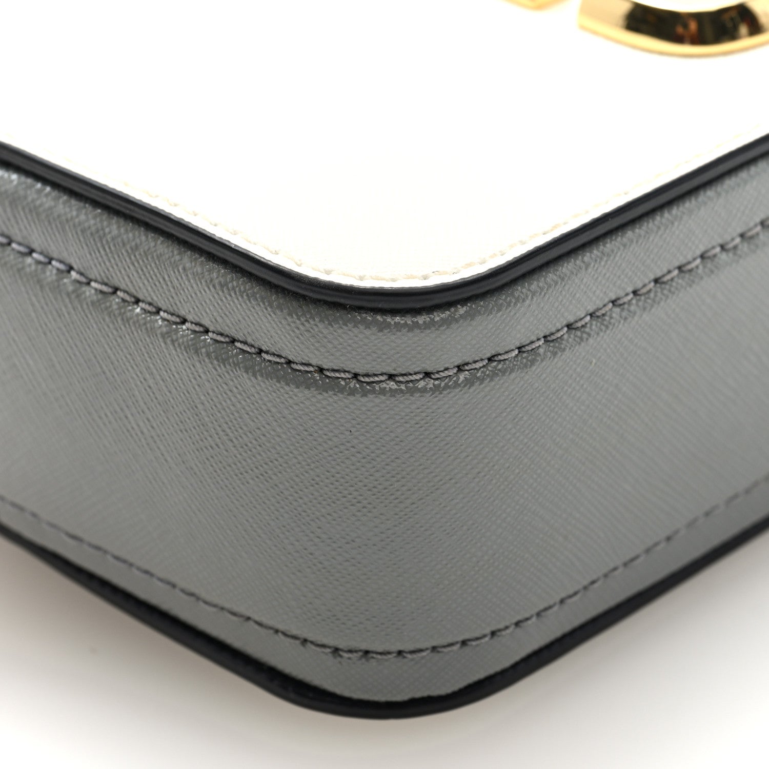 Marc Jacobs Saffiano Small Snapshot Camera Bag White Purple Multicolor 9 of 9