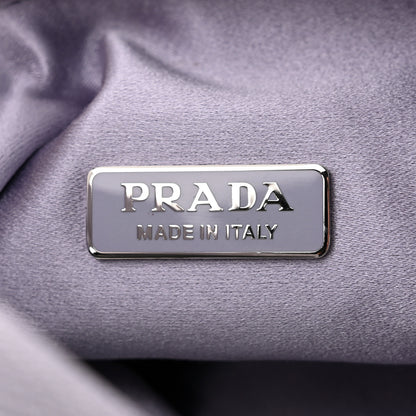 Prada Satin Crystal Mini Re-Edition 2000 Bag Glicine 6 of 10