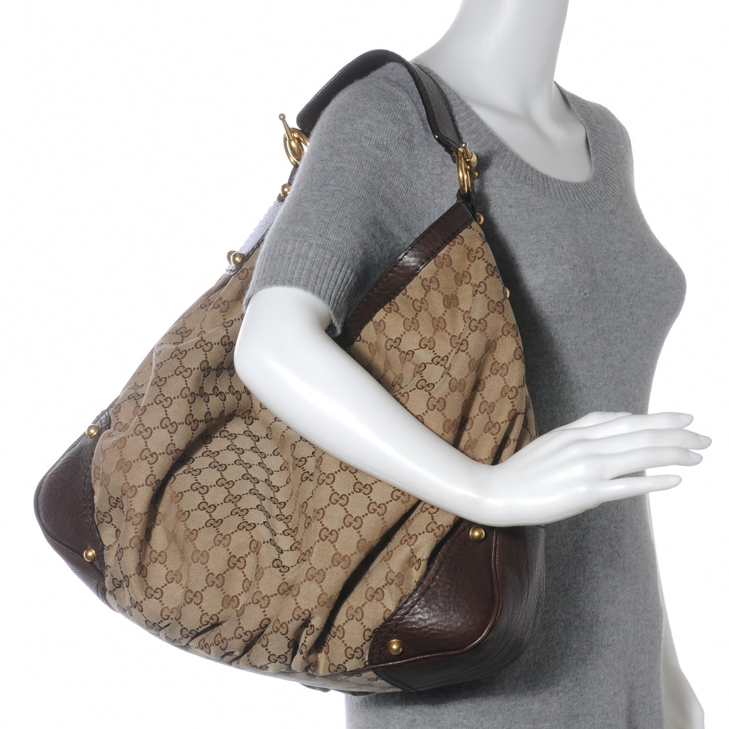 Monogram Large Jockey Hobo Ebony