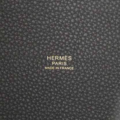 Hermes Taurillon Maurice Picotin Lock 18 PM Graphite 6 of 11
