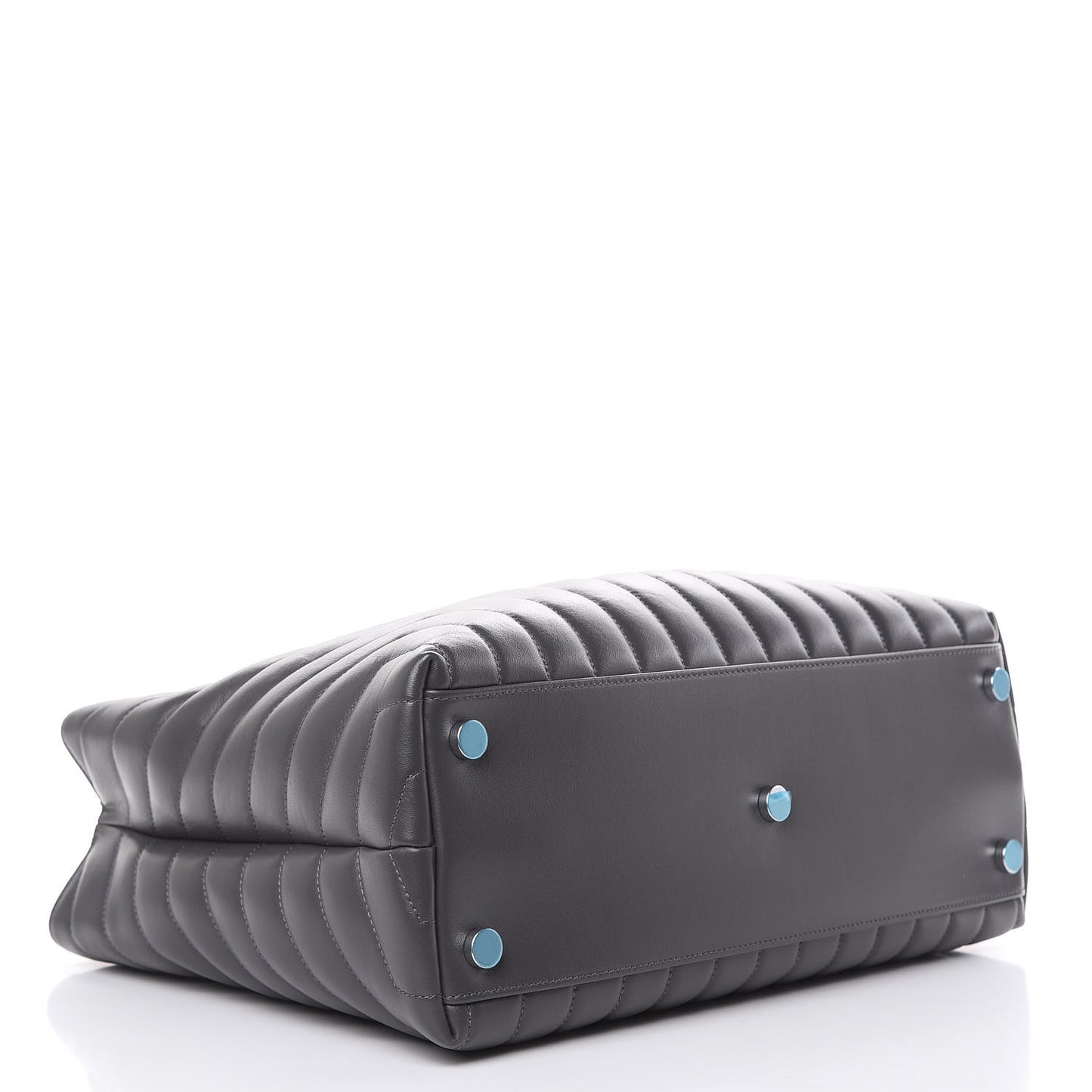 Calfskin Y Quilted Monogram Large Loulou Shopper Storm