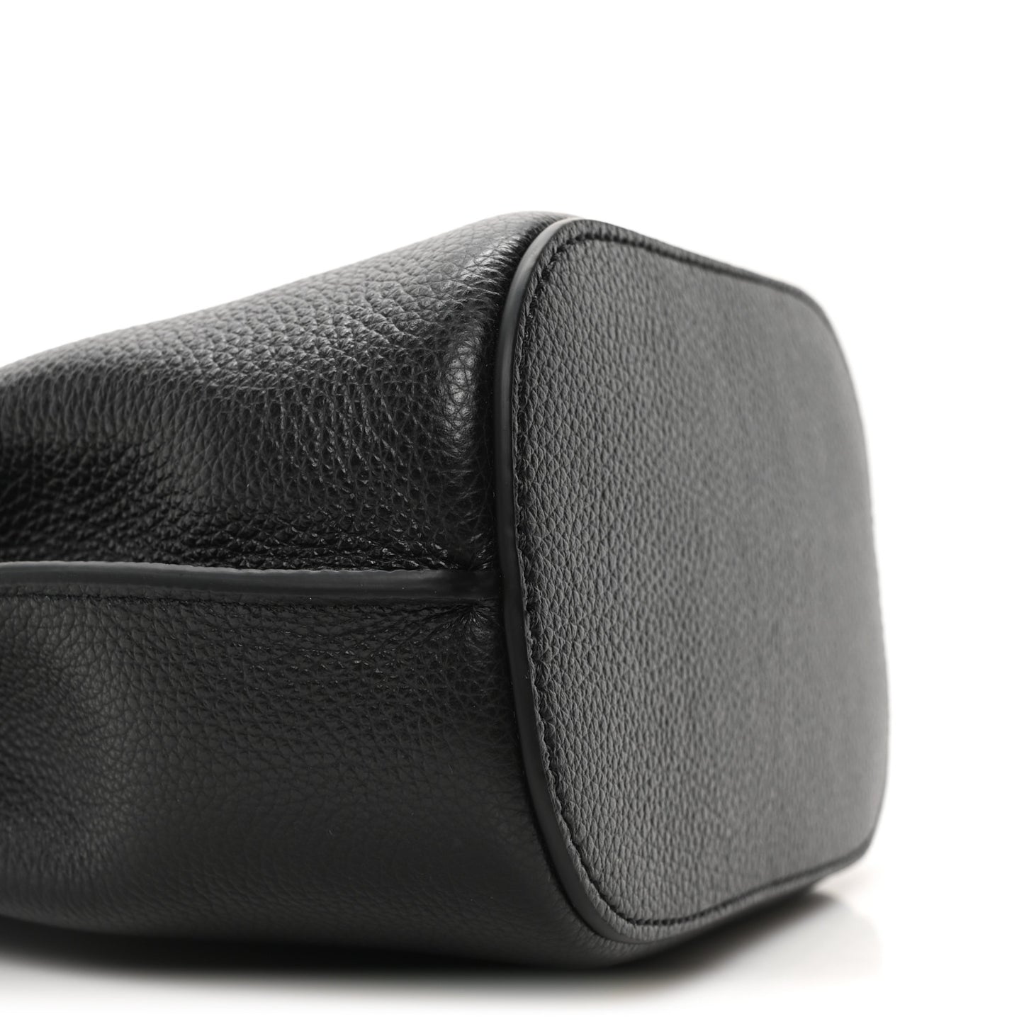 Small Classic Grain Mini Islington Bucket Bag Black