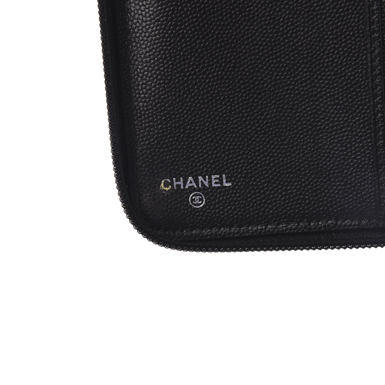 Chanel Caviar Large Sevruga Zip Around Organizer Wallet Black 6 of 9