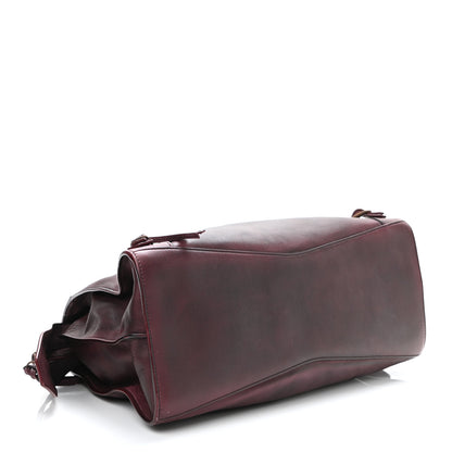 Balenciaga Used Calfskin Rust Hardware Neo Classic City Burgundy 3 of 21