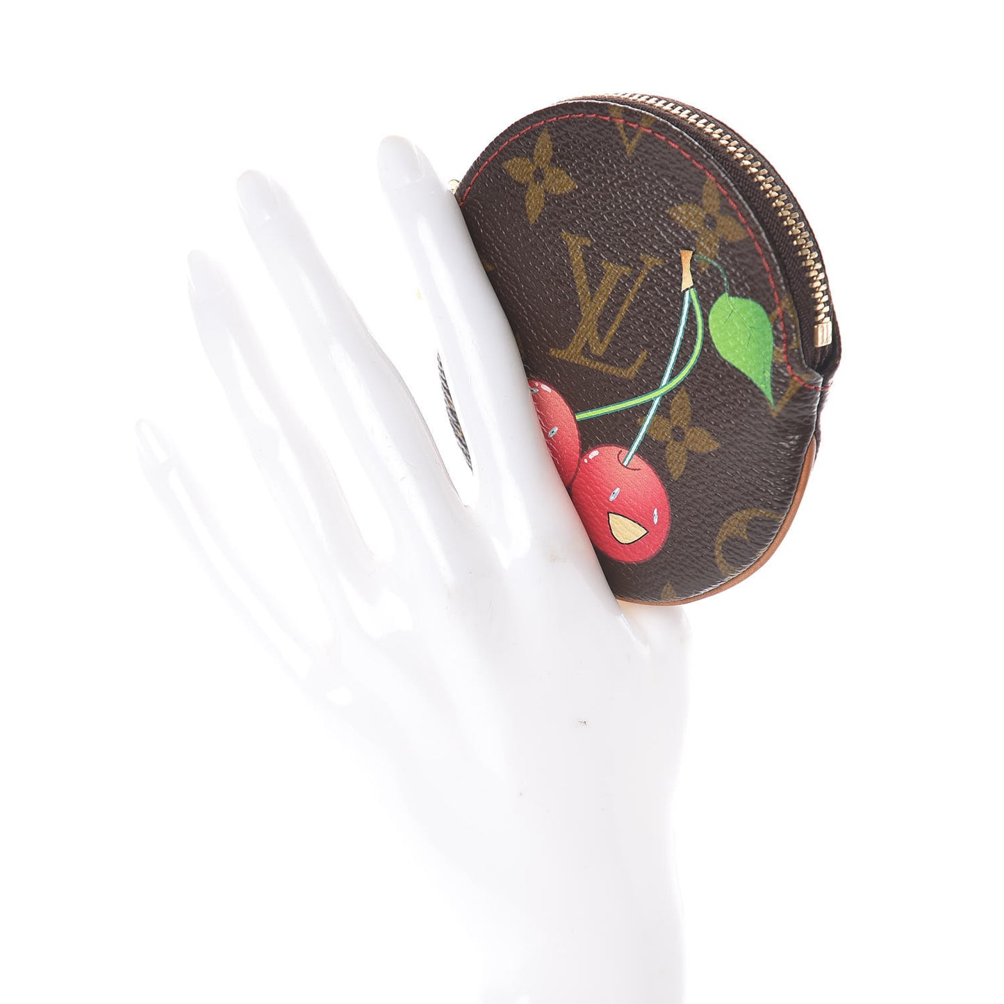 Monogram Cerises Round Coin Purse