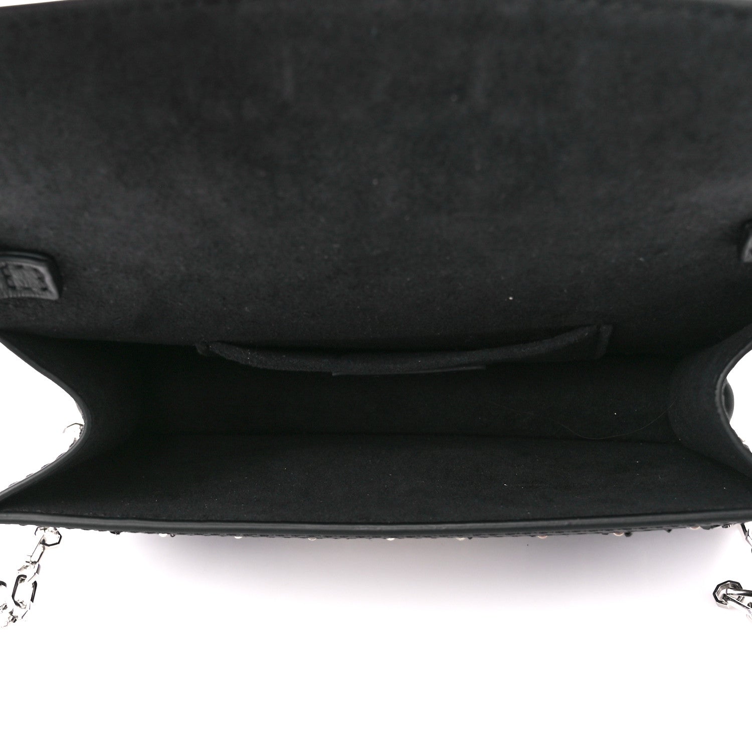 Louis Vuitton Tweed Sequin Dauphine Minaudiere Black 5 of 9