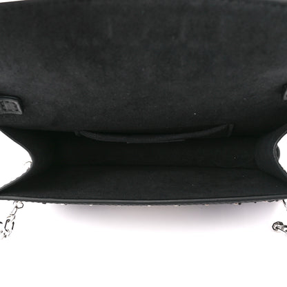 Louis Vuitton Tweed Sequin Dauphine Minaudiere Black 5 of 9