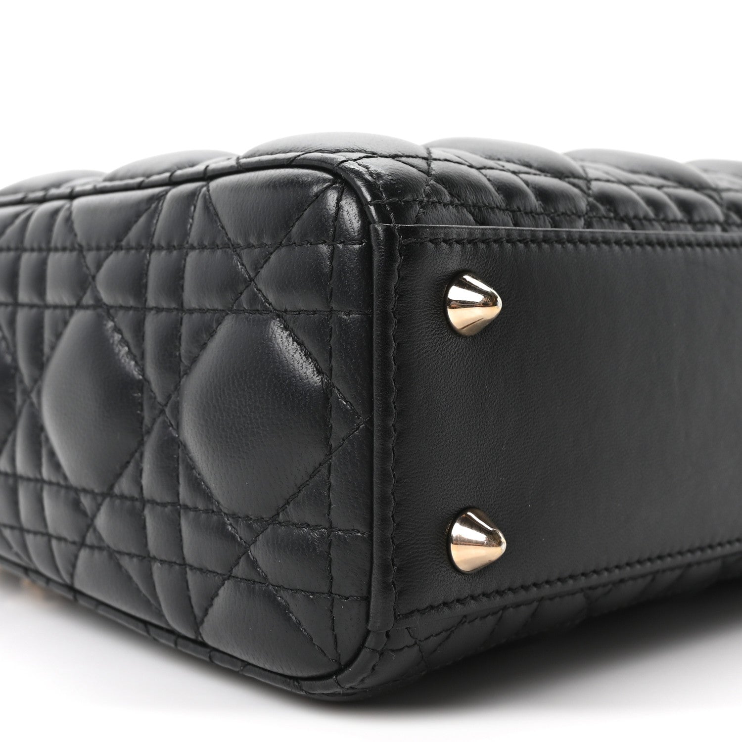 Christian Dior Lambskin Cannage Small My ABCDior Lady Dior Black 9 of 10