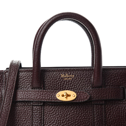 Mulberry Small Classic Grain Micro Bayswater Zip Tote Oxblood 9 of 9